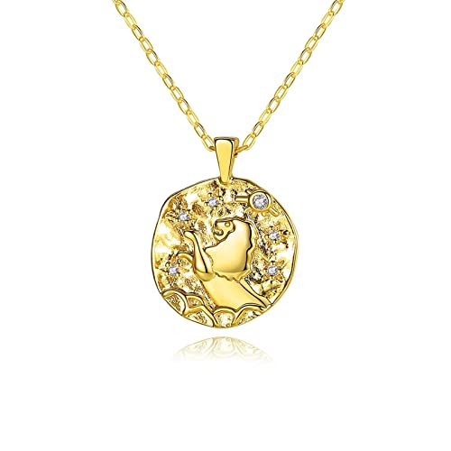 NXNONEPD Metall Halskette, Damen Halsketten verlängerte Kabel Runde Form Kubikzirkonia zwölf Sternbilder Design Jubiläum Halskette NXNONEPD Metall Halskette, Damen Halsketten verlängerte Kabel Runde Form Kubikzirkonia zwölf Sternbilder Design Jubiläum Halskette von NXNONEPD