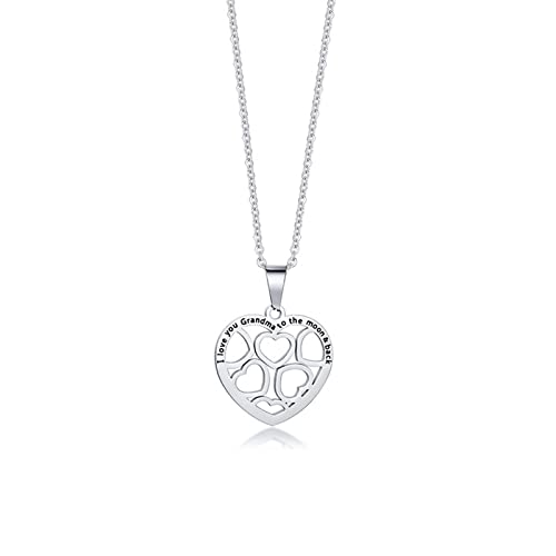 NXNONEPD Mode Halskette, Anhänger Halskette Kabel Edelstahl Openwork Heart Pendelleuchte Design Valentinstag Halskette für Frauen NXNONEPD Mode Halskette, Anhänger Halskette Kabel Edelstahl Openwork Heart Pendelleuchte Design Valentinstag Halskette für Frauen von NXNONEPD