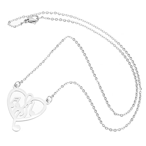 NXNONEPD Musik Note Charme Halskette Frauen Mode Schmuck Schlüsselblikan Kette Stylisches Accessoire für das tägliche Leben NXNONEPD Musik Note Charme Halskette Frauen Mode Schmuck Schlüsselblikan Kette Stylisches Accessoire für das tägliche Leben von NXNONEPD