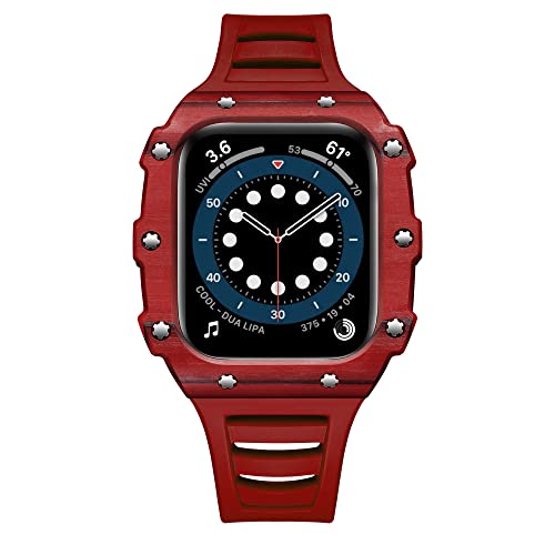 NXNONEPD Nachrüstkit -Gurthülle für 45 mm 44 mm 40 mm 41 mm Gummi -Gurt -Kohlefaserabdeckung IWatch Serie 7 6 5 4 Se NXNONEPD Nachrüstkit -Gurthülle für 45 mm 44 mm 40 mm 41 mm Gummi -Gurt -Kohlefaserabdeckung IWatch Serie 7 6 5 4 Se von NXNONEPD
