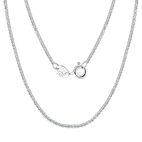 NXNONEPD Necklaces for Women and Men, Couple Charm Necklace Simple 1.2MM Width Wheat Chain Chain Necklaces - Jewelry Birthday Gift von NXNONEPD