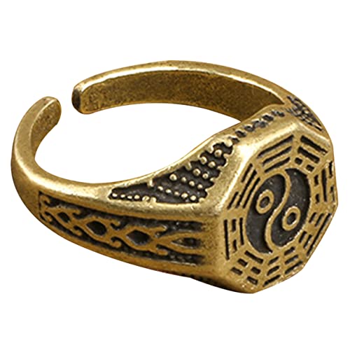 NXNONEPD Offener Bandring des chinesischen Stils für Männer Frauen Vintage einstellbare Unisex -Design für Daily Wear Partys Hochzeiten und besondere Anlässe von NXNONEPD