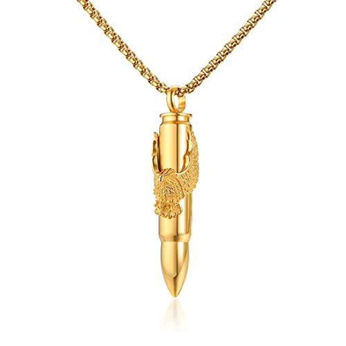 NXNONEPD Ondian Hip Hop Halskette Herren Halskette und Anhänger Urnenhalter Edelstahlschmuck für Männer Frauen von NXNONEPD