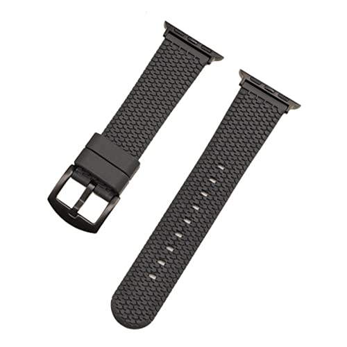 NXNONEPD Reifenmuster Uhrenband Uhr 38mm 42mm 42mm 44mm Gummi -Sportgurt für IWatch Serie 6 5 4 3 2 1 Armband Uhrengurt (Farbe: Armee Grün 02, Größe: Für 38 mm 40 mm) von NXNONEPD