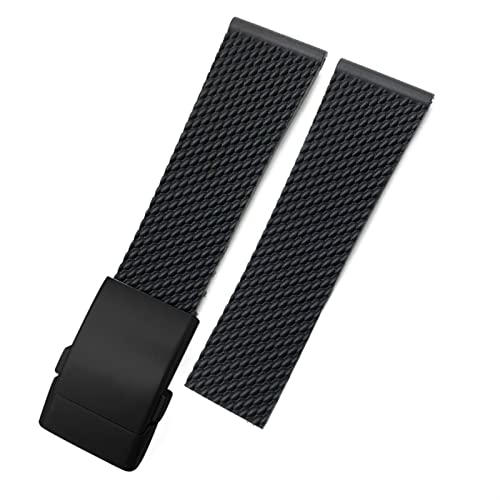 NXNONEPD Rubber Watchband 22 mm 24 mm für Superocean Heritage Avenger Challenger gewebt von NXNONEPD