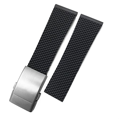 NXNONEPD Rubber Watchband 22 mm 24 mm für Superocean Heritage Avenger Challenger gewebt von NXNONEPD