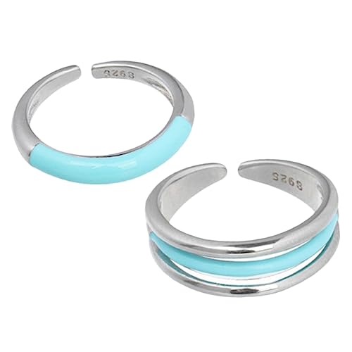NXNONEPD Schmuck Ästhetische Ringe für Frauen Einfache offene verstellbare Ringe Set Teen Girls anwesend von NXNONEPD