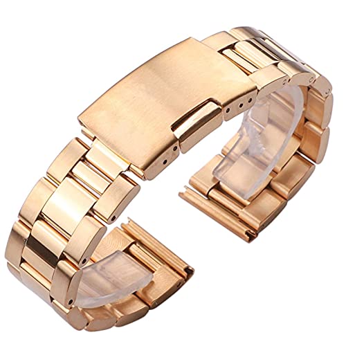 NXNONEPD Silber Black Metal Watch Band Armband 18mm 20 mm 22 mm 24 mm Männer Riemen 316L fester Edelstahl gerade End Uhrenbänder Armband von NXNONEPD