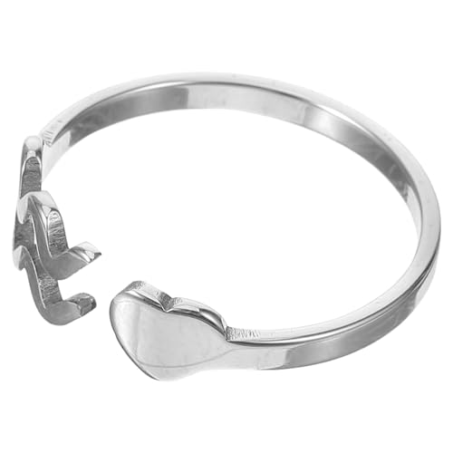 NXNONEPD Sternhalter Ring für Fingerkernkernkernkernkreis -Zauber -Charme Frauen Astrologie Himmlische Ringe Mädchen Offener Ringeröffnung Konstellation Offener Ring Edelstahl Silber Silber von NXNONEPD