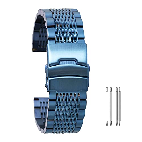 NXNONEPD Uhrengurt 18 mm 20 mm 22 mm 24 mm Gold/Roségold/Blau Edelstahl Uhren -Wachband -Faltverschluss mit Sicherheit mit Federstangen Unisex Armband NXNONEPD Uhrengurt 18 mm 20 mm 22 mm 24 mm Gold/Roségold/Blau Edelstahl Uhren -Wachband -Faltverschluss mit Sicherheit mit Federstangen Unisex Armband von NXNONEPD