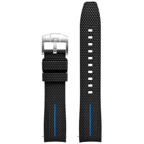 NXNONEPD Universelle 20mm Uhrengurt Männer Frauen Gummi Schnellveröffentlichung Watch Band gebogene Ende Watchbänder von NXNONEPD