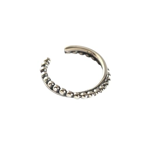 NXNONEPD Verstellbare silberne Ringe für Frauen schlich, silster silber Silber Retro Perlen Linien Finger Circlet Daumenband Schmuckgeschenk für ihre Freundin Frau Mutter Geburtstagsfestival NXNONEPD Verstellbare silberne Ringe für Frauen schlich, silster silber Silber Retro Perlen Linien Finger Circlet Daumenband Schmuckgeschenk für ihre Freundin Frau Mutter Geburtstagsfestival von NXNONEPD