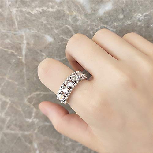 NXNONEPD Verstellbarer Ring für Frauen, Silberkreis Zirkonia Mode Verstellbares offenes Knöchel Heckring Finger Joint Zehen Ring Schmuck für Frauen Mädchen Geschenk Hochzeit Engagement Muttertag NXNONEPD Verstellbarer Ring für Frauen, Silberkreis Zirkonia Mode Verstellbares offenes Knöchel Heckring Finger Joint Zehen Ring Schmuck für Frauen Mädchen Geschenk Hochzeit Engagement Muttertag von NXNONEPD