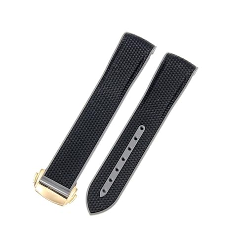 NXNONEPD Watch -Gurt für Omega Planet Gelenkname Serie 20mm Matching Color Silicon Watch Band Bogen Schnittstelle wasserdichte Ersatzbänder () von NXNONEPD