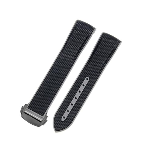 NXNONEPD Watch -Gurt für Omega Planet Gelenkname Serie 20mm Matching Color Silicon Watch Band Bogen Schnittstelle wasserdichte Ersatzbänder () von NXNONEPD
