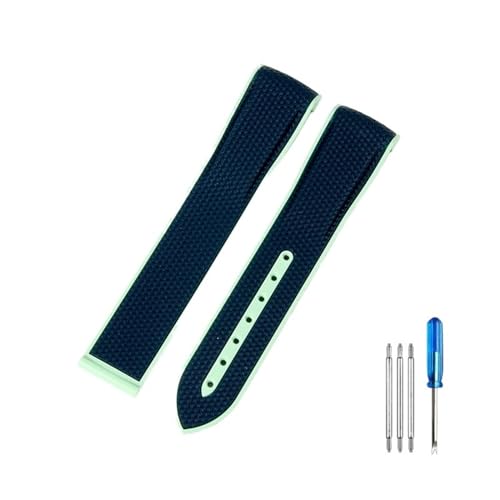 NXNONEPD Watch -Gurt für Omega Planet Gelenkname Serie 20mm Matching Color Silicon Watch Band Bogen Schnittstelle wasserdichte Ersatzbänder () von NXNONEPD