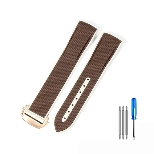 NXNONEPD Watch -Gurt für Omega Planet Gelenkname Serie 20mm Matching Color Silicon Watch Band Bogen Schnittstelle wasserdichte Ersatzbänder () von NXNONEPD