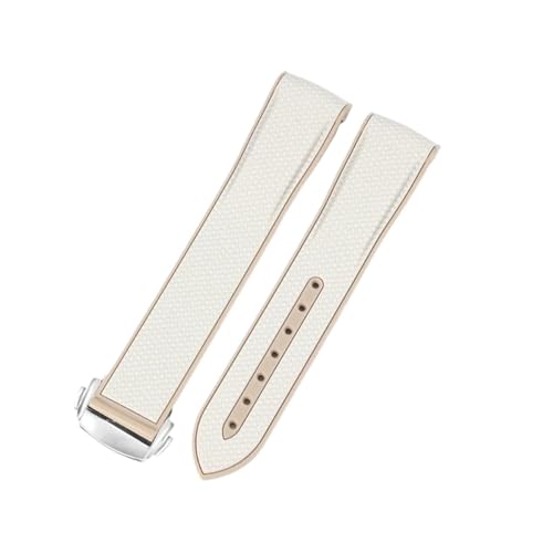 NXNONEPD Watch -Gurt für Omega Planet Gelenkname Serie 20mm Matching Color Silicon Watch Band Bogen Schnittstelle wasserdichte Ersatzbänder () von NXNONEPD