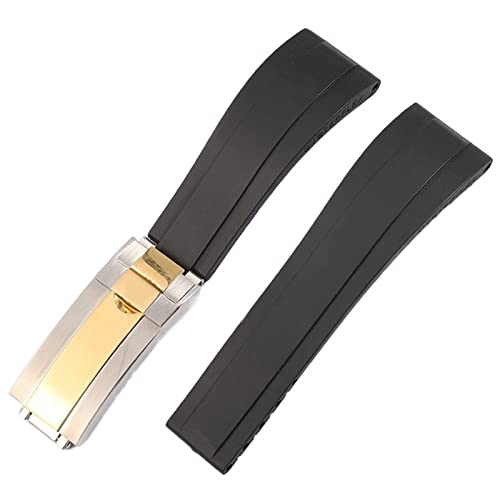 NXNONEPD WatchBand für Silicon Water of Watch Gurt Watch Accessoires Gummi -Uhr -Ketten -Uhr -Schnalle mit Logo Uhrengurt von NXNONEPD