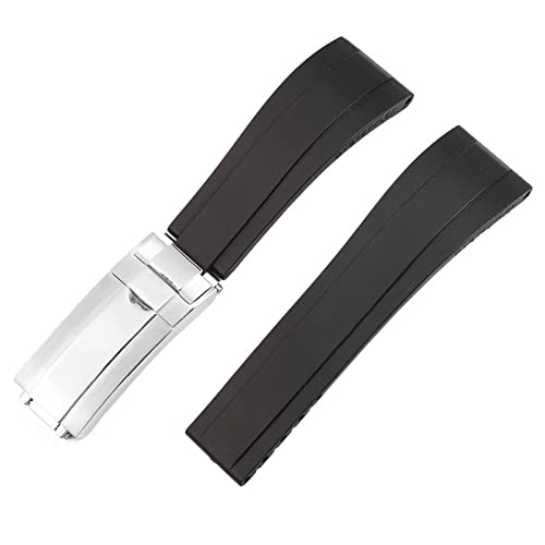 NXNONEPD WatchBand für Silicon Water of Watch Gurt Watch Accessoires Gummi -Uhr -Ketten -Uhr -Schnalle mit Logo Uhrengurt von NXNONEPD