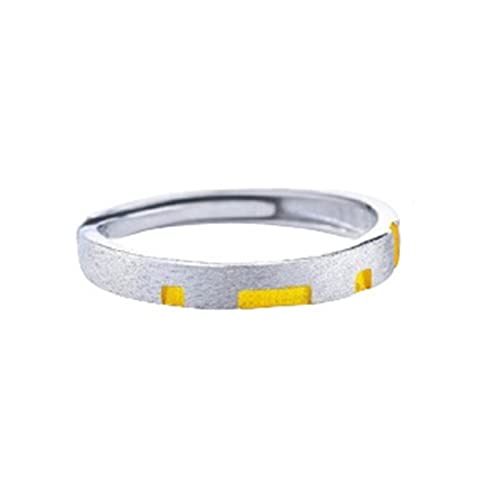 Sterling Silber Eheringe, Paare Ringe für ihn und sie, Sterling Silber Silber verfilzte Puzzle Design Ehering für Männer Frauen, perfektes Git Silber von NXNONEPD