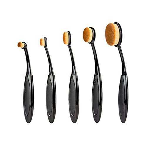 Make-up Pinsel Set Zahnbürste Form Täglichen Bedarfs Make-up Pinsel Premium Synthetische Borsten Lidschatten Eyeliner Make Up Pinsel Kits Blending Gesicht Pulver Erröten Pinsel, 5pcs von NXTGENMKUP