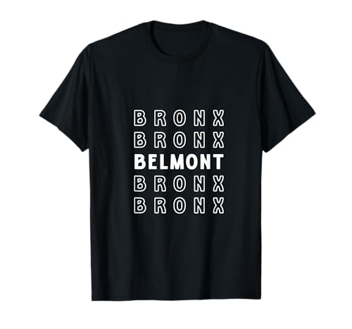 Belmont Bronx Retro Dankeschön Kinder Männer Frauen Geschenk T-Shirt von NYC Borough Pride Products