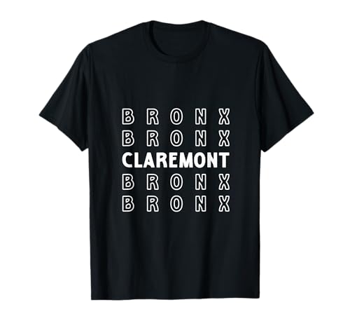Claremont Bronx Retro Dankeschön Kinder Männer Frauen Geschenk T-Shirt von NYC Borough Pride Products