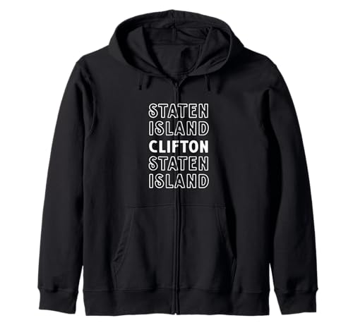 Clifton Staten Island Retro Dankeschön Kinder Männer Frauen Geschenk Kapuzenjacke Clifton Staten Island Retro Dankeschön Kinder Männer Frauen Geschenk Kapuzenjacke von NYC Borough Pride Products