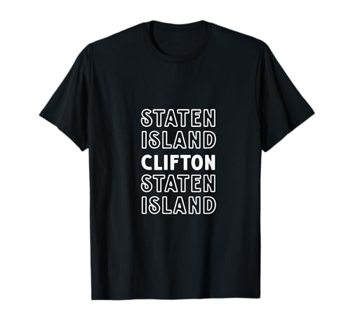 Clifton Staten Island Retro Dankeschön Kinder Männer Frauen Geschenk T-Shirt Clifton Staten Island Retro Dankeschön Kinder Männer Frauen Geschenk T-Shirt von NYC Borough Pride Products