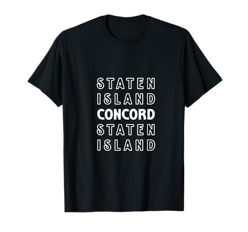 Concord Staten Island Retro Dankeschön Kinder Männer Frauen Geschenk T-Shirt von NYC Borough Pride Products