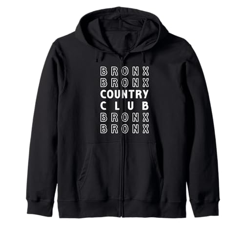 Country Club Bronx Retro Dankeschön Kinder Männer Frauen Geschenk Kapuzenjacke von NYC Borough Pride Products