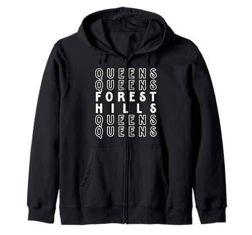 Forest Hills Queens NYC Geeignet für Männer und Frauen. Kapuzenjacke Forest Hills Queens NYC Geeignet für Männer und Frauen. Kapuzenjacke von NYC Borough Pride Products