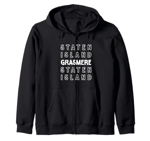 Grasmere Staten Island NYC geeignet für Männer und Frauen. Kapuzenjacke von NYC Borough Pride Products
