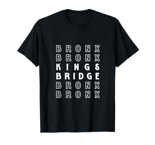 Kings Bridge Bronx NYC geeignet für Männer und Frauen. T-Shirt Kings Bridge Bronx NYC geeignet für Männer und Frauen. T-Shirt von NYC Borough Pride Products