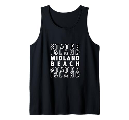 Midland Beach Staten Island NYC geeignet für Männer und Frauen. Tank Top von NYC Borough Pride Products