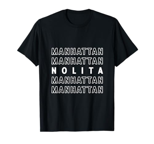 Nolita Manhattan NYC Geeignet für Männer und Frauen. T-Shirt von NYC Borough Pride Products