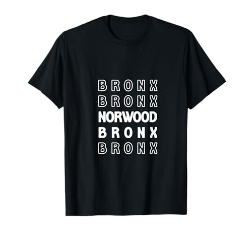 Norwood Bronx NYC geeignet für Männer und Frauen. T-Shirt Norwood Bronx NYC geeignet für Männer und Frauen. T-Shirt von NYC Borough Pride Products