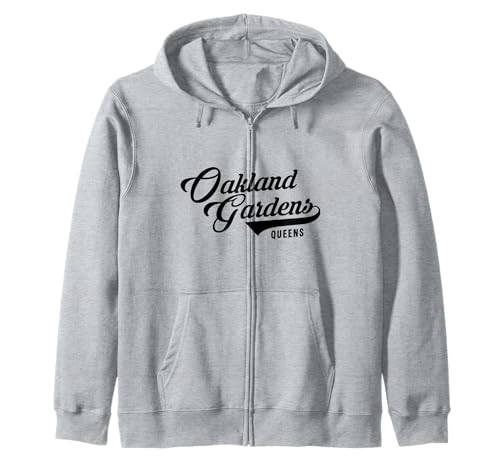 Oakland Gardens Queens NYC für Männer und Frauen. Kapuzenjacke von NYC Borough Pride Products