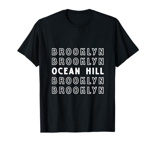 Ocean Hill Brooklyn NYC Geeignet für Männer und Frauen. T-Shirt von NYC Borough Pride Products