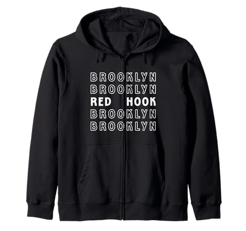 Red Hook Brooklyn NYC Geeignet für Männer und Frauen. Kapuzenjacke Red Hook Brooklyn NYC Geeignet für Männer und Frauen. Kapuzenjacke von NYC Borough Pride Products