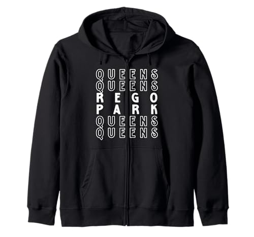 Rego Park Queens NYC Geeignet für Männer und Frauen. Kapuzenjacke Rego Park Queens NYC Geeignet für Männer und Frauen. Kapuzenjacke von NYC Borough Pride Products