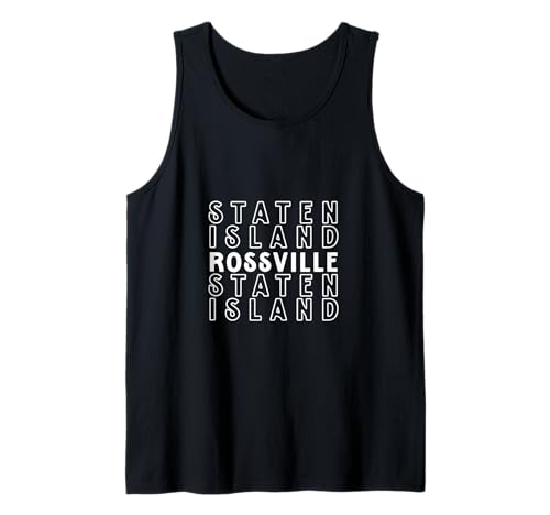 Rossville Staten Island NYC Geeignet für Männer und Frauen. Tank Top Rossville Staten Island NYC Geeignet für Männer und Frauen. Tank Top von NYC Borough Pride Products