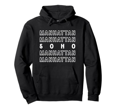 SoHo Manhattan NYC Geeignet für Männer und Frauen. Pullover Hoodie SoHo Manhattan NYC Geeignet für Männer und Frauen. Pullover Hoodie von NYC Borough Pride Products