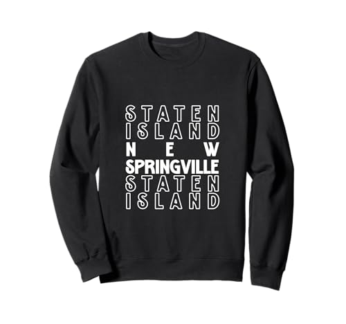 Springville Staten Island NYC geeignet für Männer und Frauen. Sweatshirt Springville Staten Island NYC geeignet für Männer und Frauen. Sweatshirt von NYC Borough Pride Products