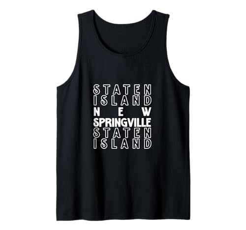 Springville Staten Island NYC geeignet für Männer und Frauen. Tank Top Springville Staten Island NYC geeignet für Männer und Frauen. Tank Top von NYC Borough Pride Products