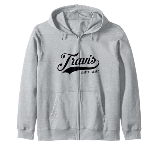 Travis Staten Island NYC für Männer und Frauen. Kapuzenjacke von NYC Borough Pride Products
