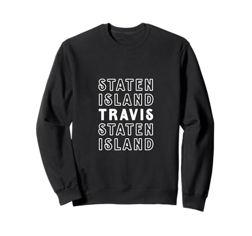 Travis Staten Island NYC geeignet für Männer und Frauen. Sweatshirt von NYC Borough Pride Products