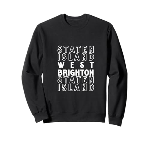 West Brighton Staten Island NYC geeignet für Männer und Frauen. Sweatshirt von NYC Borough Pride Products