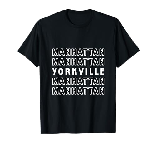 Yorkville Manhattan NYC Geeignet für Männer und Frauen. T-Shirt Yorkville Manhattan NYC Geeignet für Männer und Frauen. T-Shirt von NYC Borough Pride Products